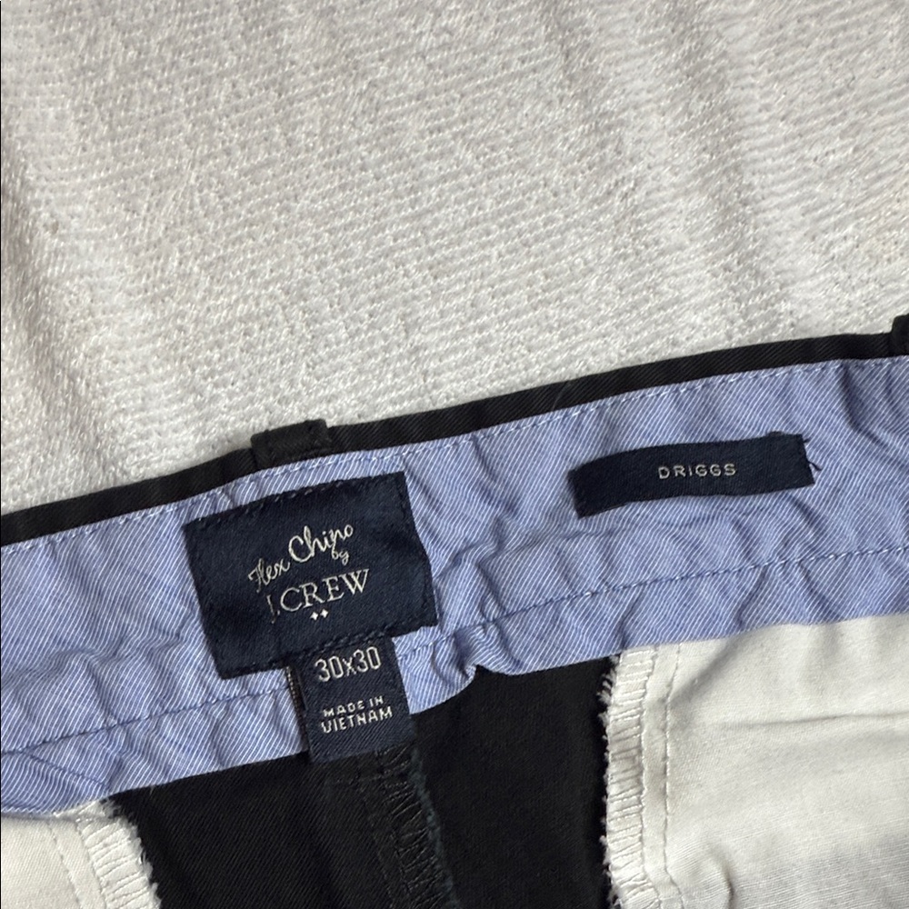 J. Crew Flex slim-fit Driggs khaki Men's Black Pants - Picture 5 of 10